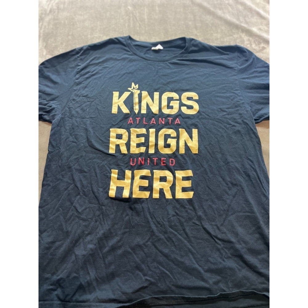 Atlanta United Kings Reign‎ Here Shirt Black XL major league soccer USA